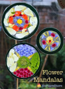 flower mandalas suncatchers