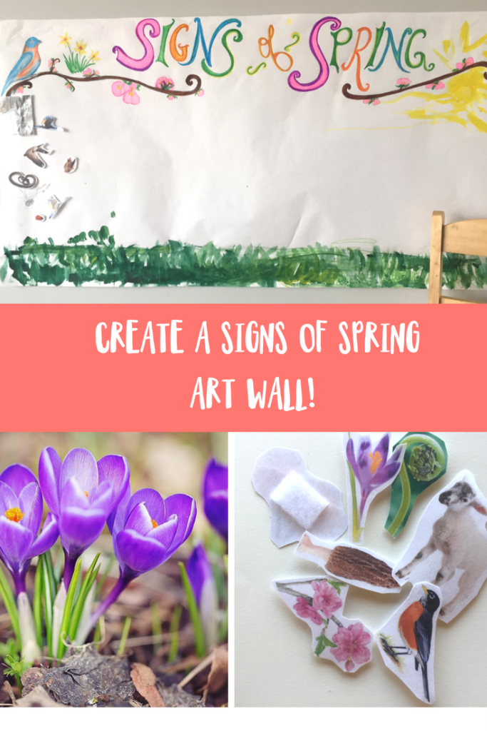 Tracking and Celebrating Spring With a Family Art Wall! 