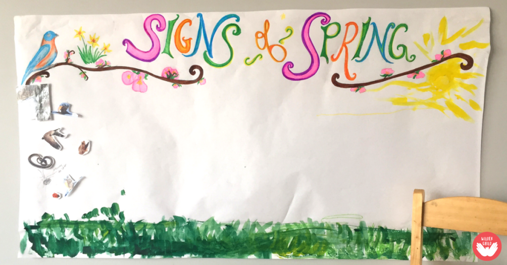 Celebrating Spring With a Family Art Wall 